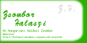 zsombor halaszi business card