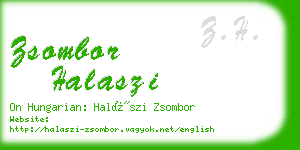 zsombor halaszi business card